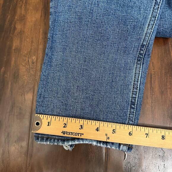 ABERCROMBIE & FITCH The Ankle Straight Jeans Blue Ultra HR Curve Love - Picture 13 of 13